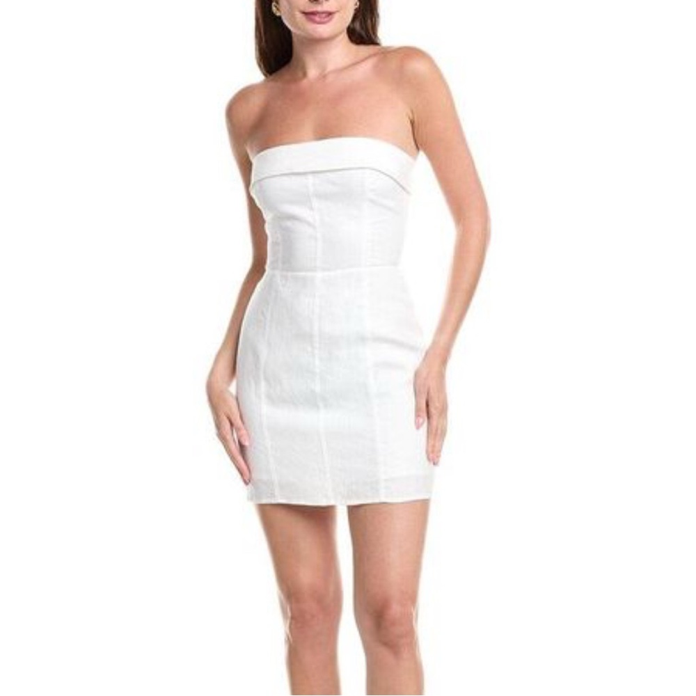 Chic Strapless White Dress